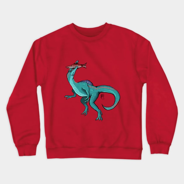 Suchomimus Crewneck Sweatshirt by ZeekieZu28